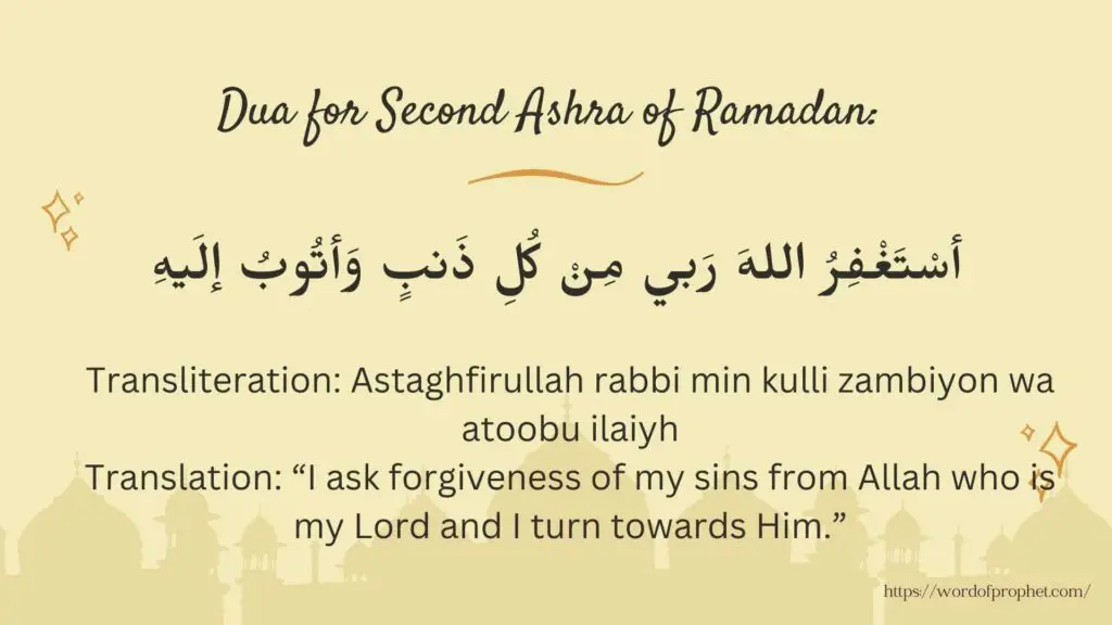 Dua for Second Ashra of Ramadan