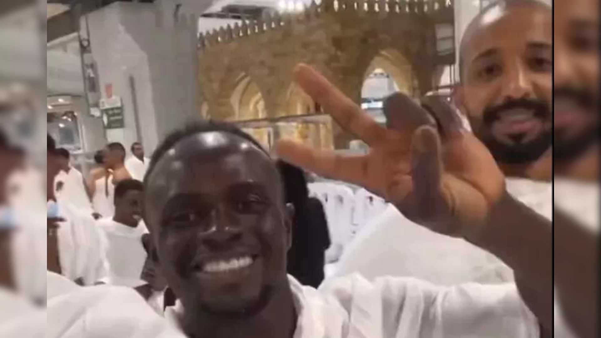 French Footballer Karim Benzema, Sadio Mane performs Umrah