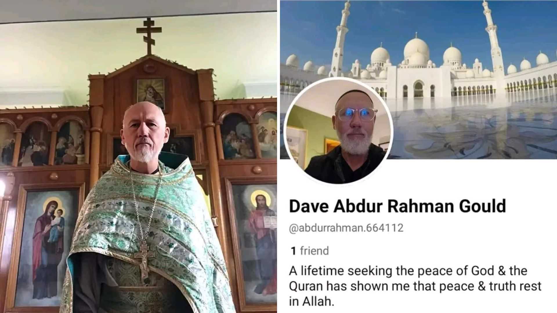 Australian Priest Gould David accepts Islam